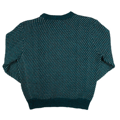 Vintage Wool Blend Men’s L Sweater Teal Birdseye Traverse City, MI
