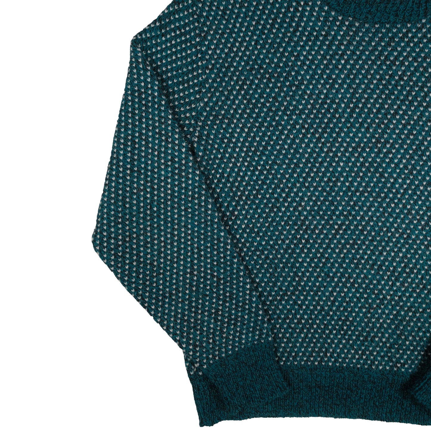 Vintage Wool Blend Men’s L Sweater Teal Birdseye Traverse City, MI