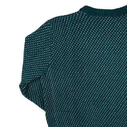 Vintage Wool Blend Men’s L Sweater Teal Birdseye Traverse City, MI