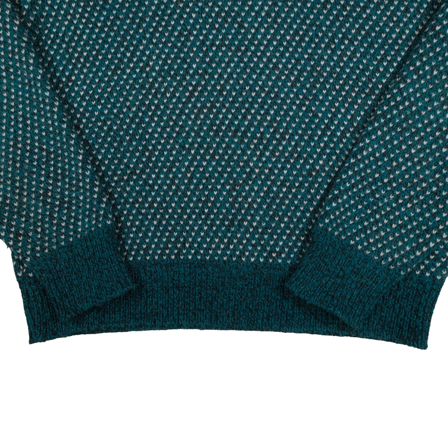 Vintage Wool Blend Men’s L Sweater Teal Birdseye Traverse City, MI