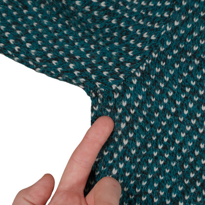 Vintage Wool Blend Men’s L Sweater Teal Birdseye Traverse City, MI