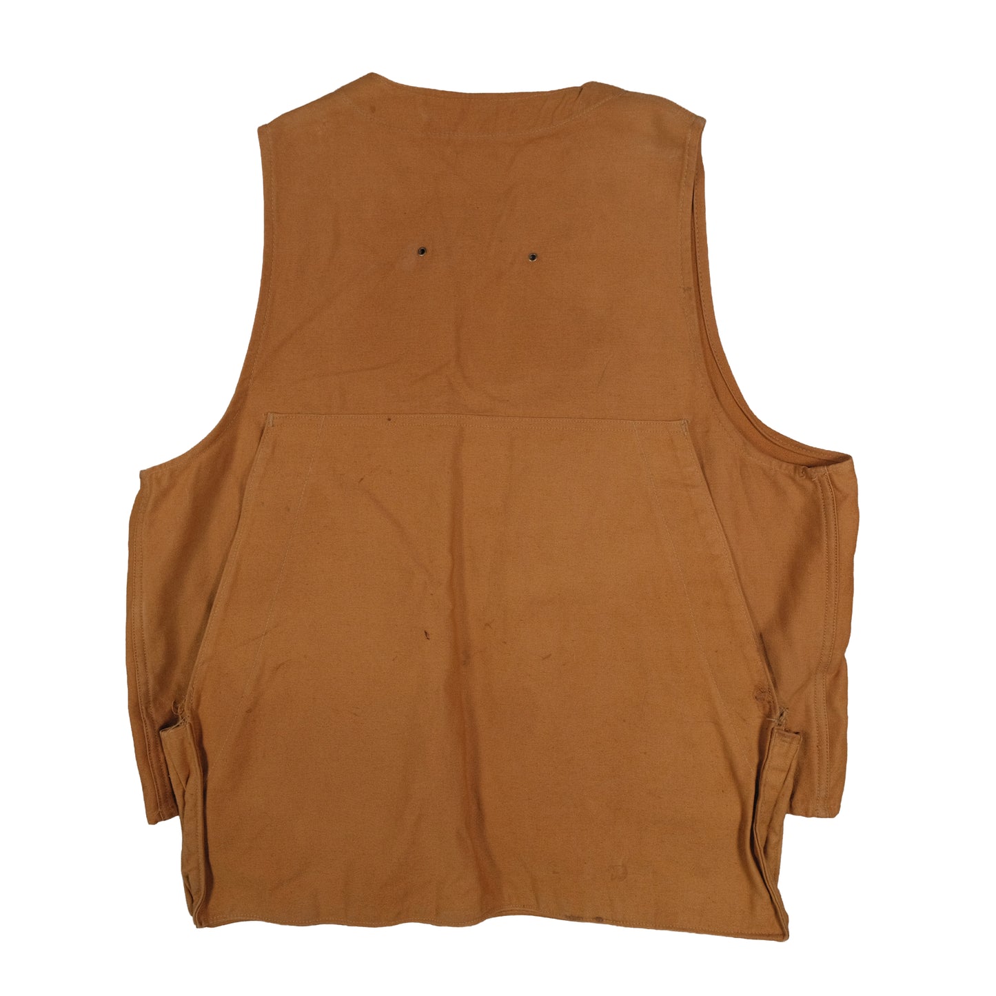 Vintage Ideal Brown Hunting Vest Men’s L Flap Pocket Game Pouch Bird Outdoor Canvas