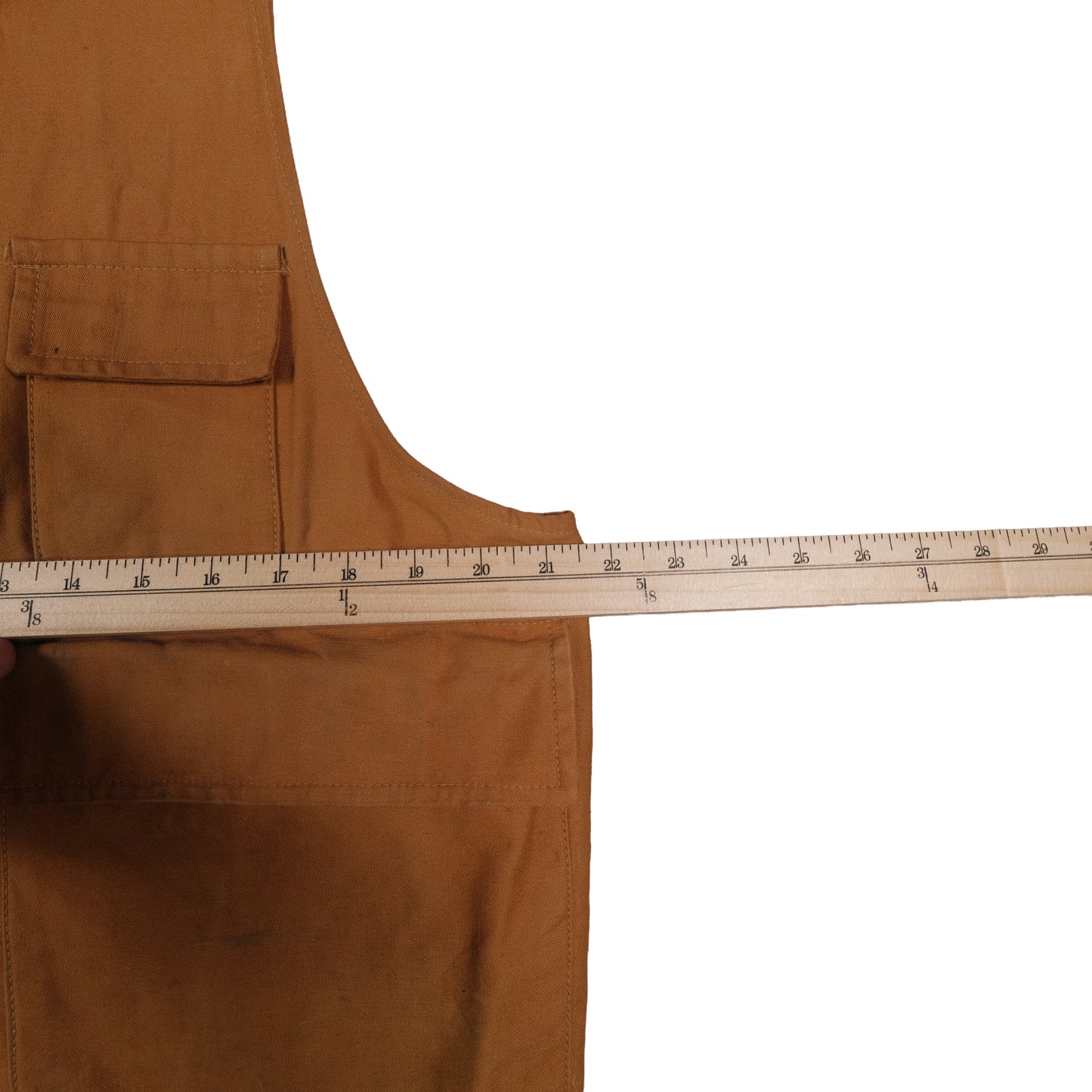 Vintage Ideal Brown Hunting Vest Men’s L Flap Pocket Game Pouch Bird Outdoor Canvas