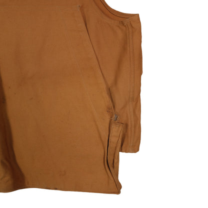 Vintage Ideal Brown Hunting Vest Men’s L Flap Pocket Game Pouch Bird Outdoor Canvas