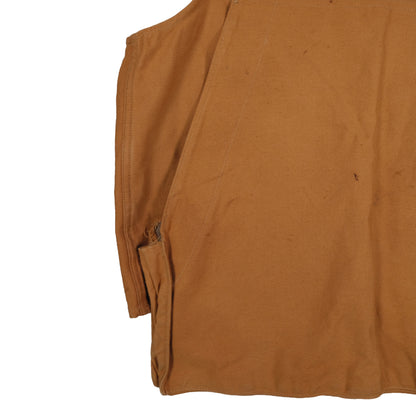 Vintage Ideal Brown Hunting Vest Men’s L Flap Pocket Game Pouch Bird Outdoor Canvas