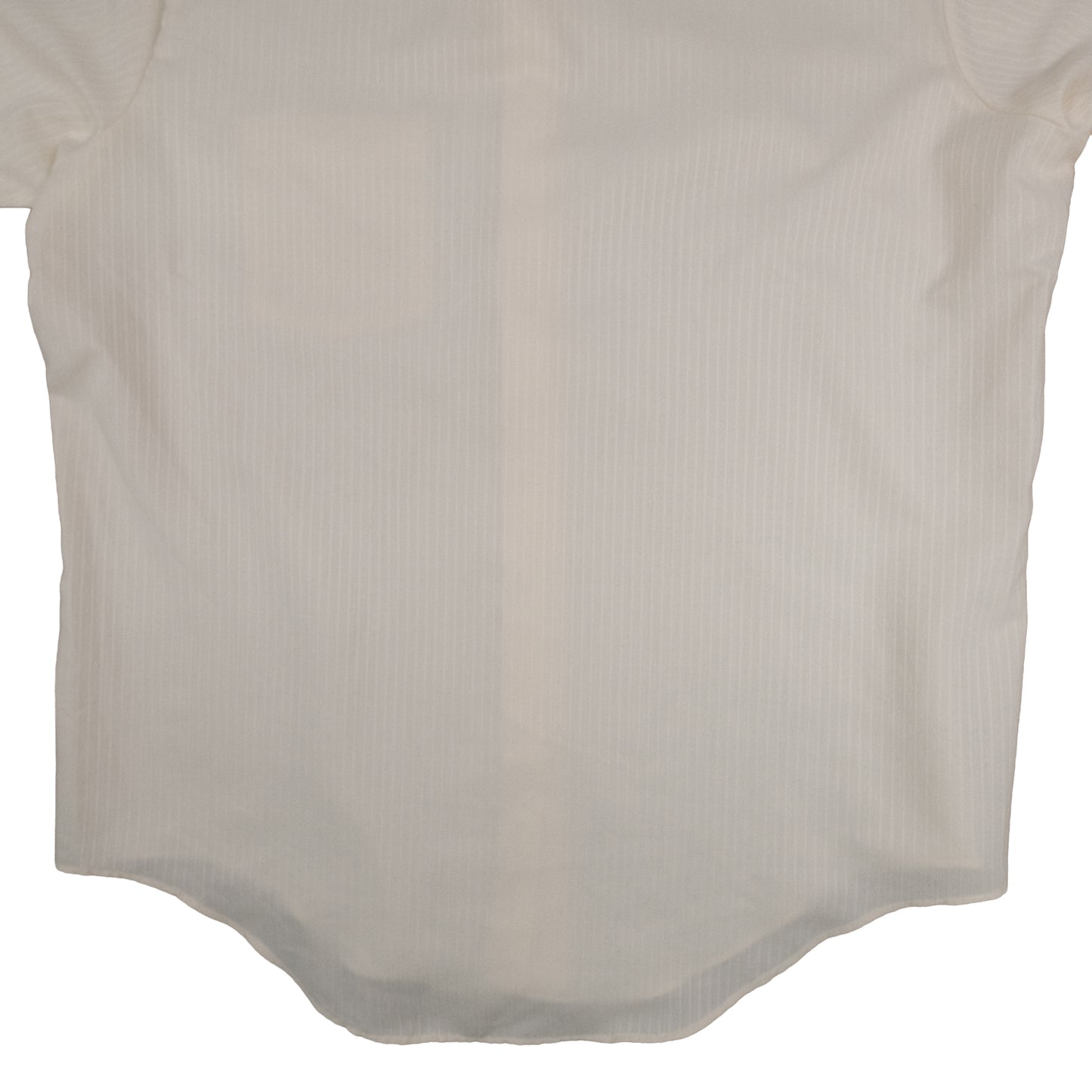 Vintage Arrow Kent Men’s XL 16.5 Short Sleeve Press Shirt Summer Off White Stripe 80’s