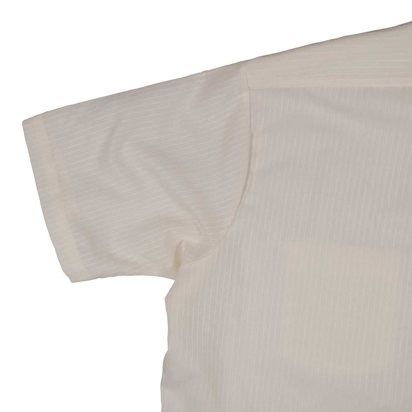 Vintage Arrow Kent Men’s XL 16.5 Short Sleeve Press Shirt Summer Off White Stripe 80’s