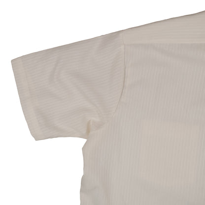 Vintage Arrow Kent Men’s XL 16.5 Short Sleeve Press Shirt Summer Off White Stripe 80’s