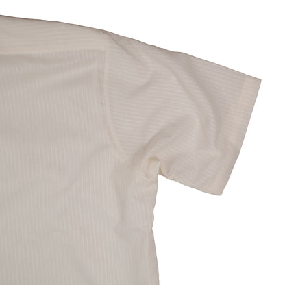 Vintage Arrow Kent Men’s XL 16.5 Short Sleeve Press Shirt Summer Off White Stripe 80’s
