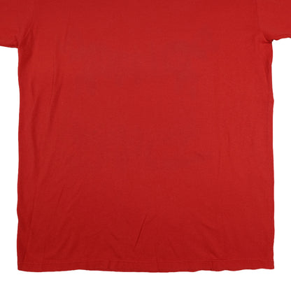 Vintage Russell Athletic Red Plaza T-Shirt Adult Small Graphic Tee Made in USA