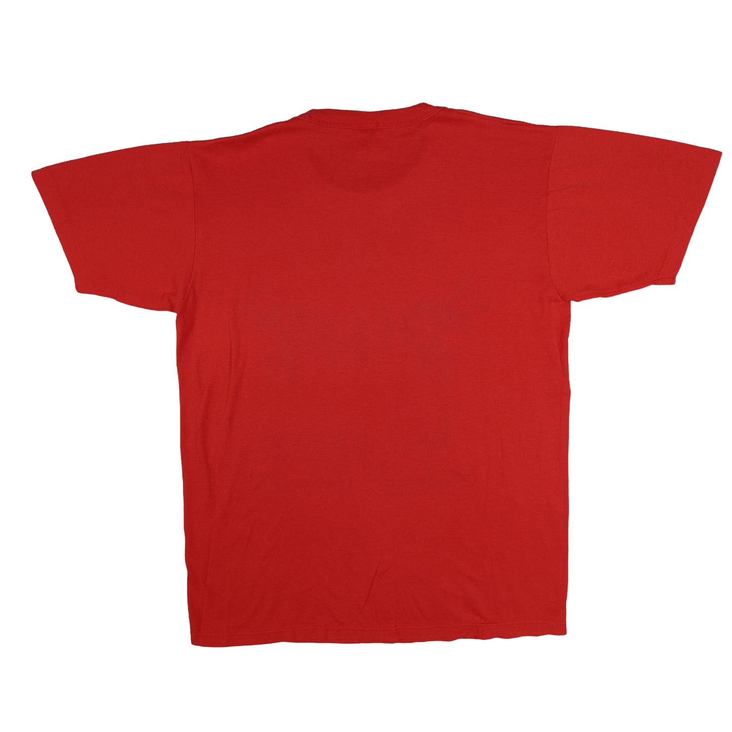 Vintage Russell Athletic Red Plaza T-Shirt Adult Small Graphic Tee Made in USA