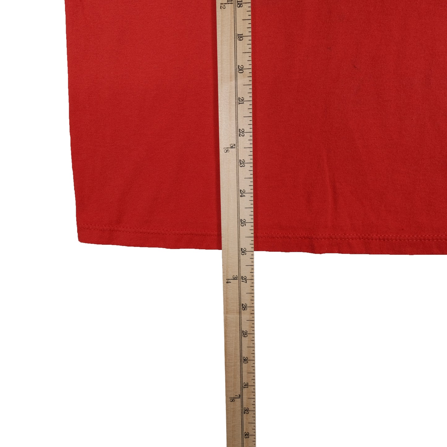 Vintage Russell Athletic Red Plaza T-Shirt Adult Small Graphic Tee Made in USA