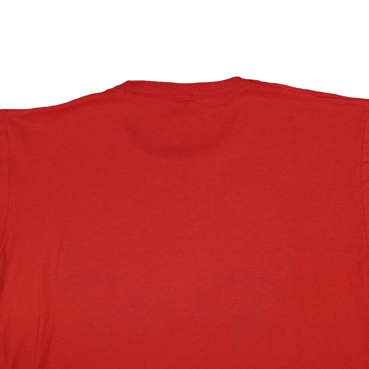 Vintage Russell Athletic Red Plaza T-Shirt Adult Small Graphic Tee Made in USA