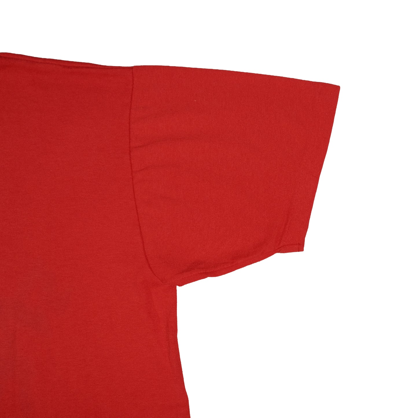 Vintage Russell Athletic Red Plaza T-Shirt Adult Small Graphic Tee Made in USA