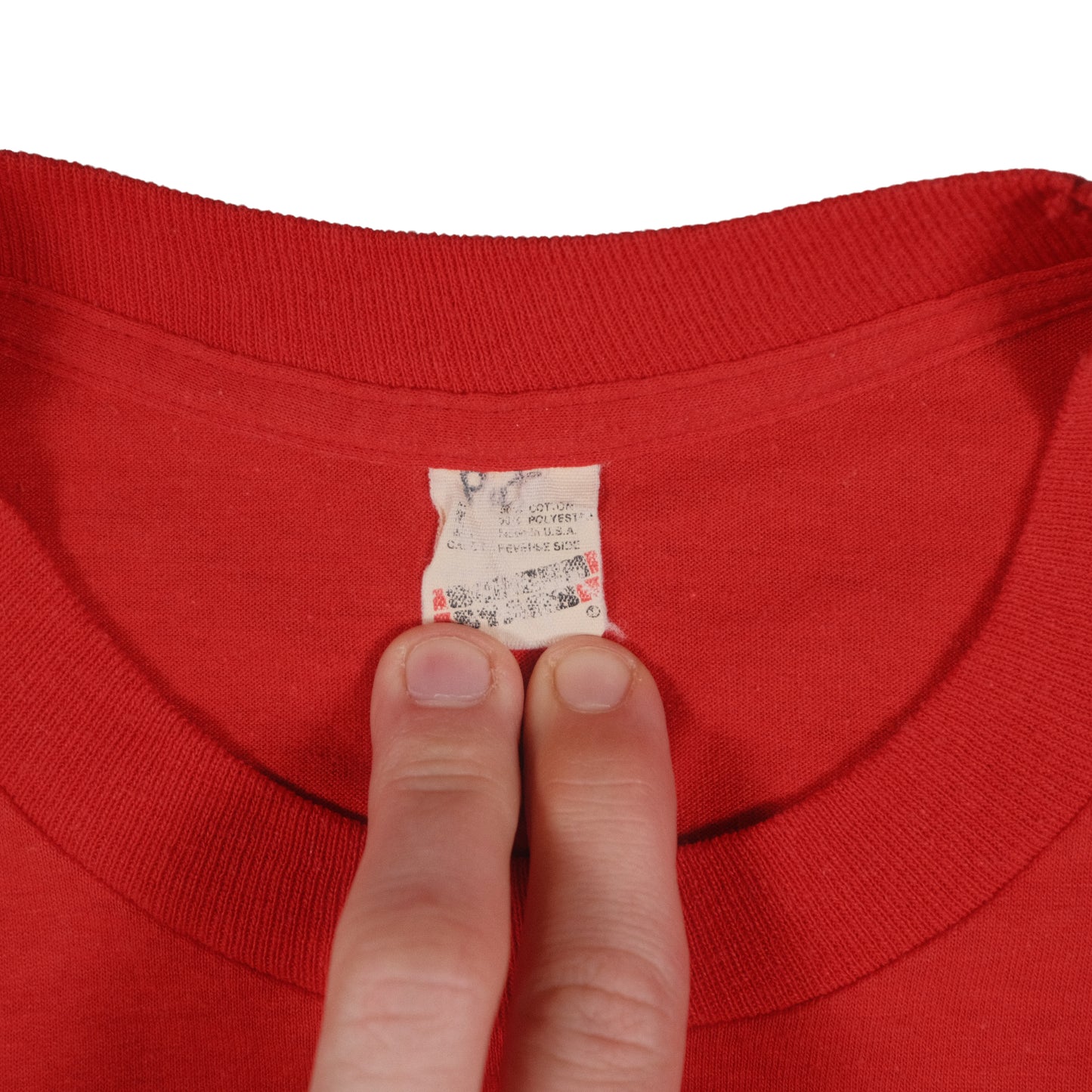 Vintage Screen Stars Adult Medium Northview, MI Baseball League Red T-Shirt Single Stitch