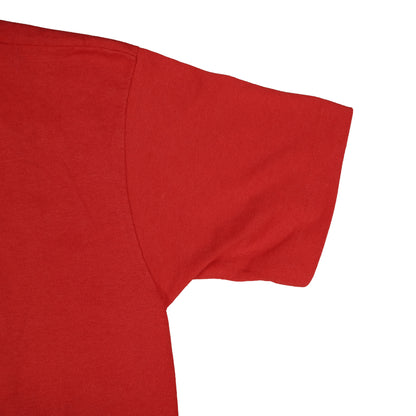 Vintage 80’s Screen Stars Puff Print Spir-Etts Red T-Shirt Adult Small Single Stitch