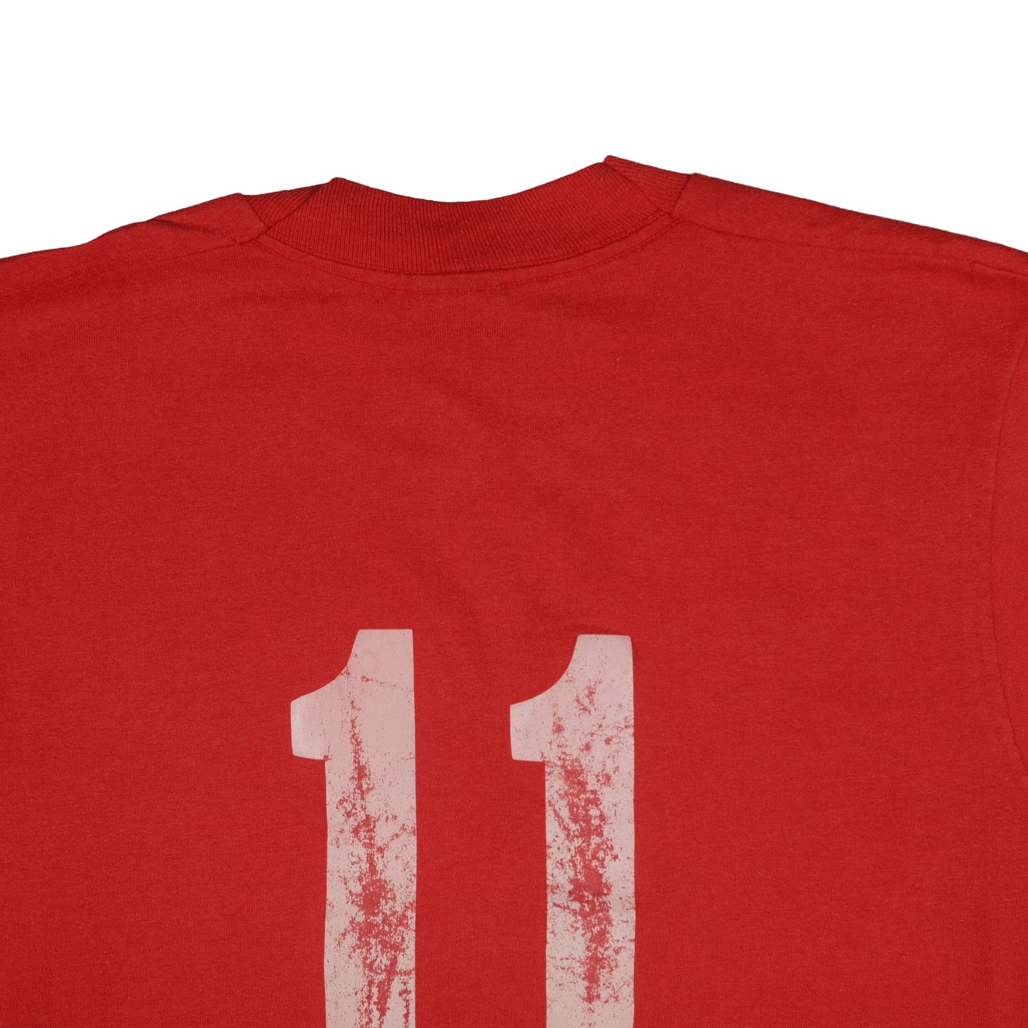 Vintage 80’s Screen Stars Puff Print Spir-Etts Red T-Shirt Adult Small Single Stitch