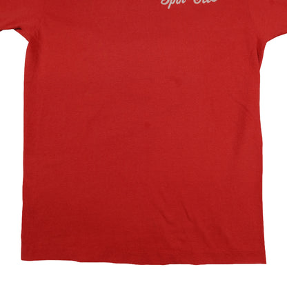 Vintage 80’s Screen Stars Puff Print Spir-Etts Red T-Shirt Adult Small Single Stitch