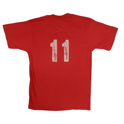 Vintage 80’s Screen Stars Puff Print Spir-Etts Red T-Shirt Adult Small Single Stitch