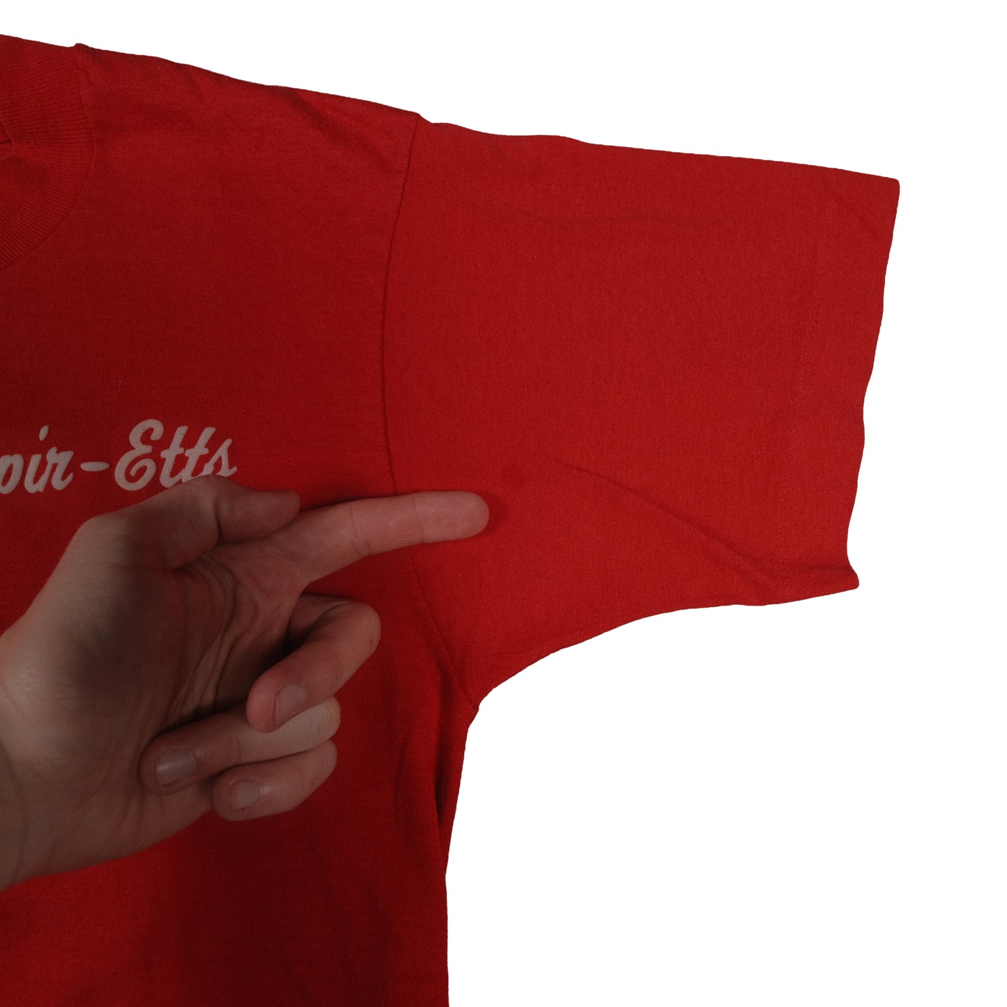 Vintage 80’s Screen Stars Puff Print Spir-Etts Red T-Shirt Adult Small Single Stitch