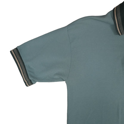 Vintage Wear Guard Waffle Polo Men’s Large Ray Embroidered Blue Excavating Logo