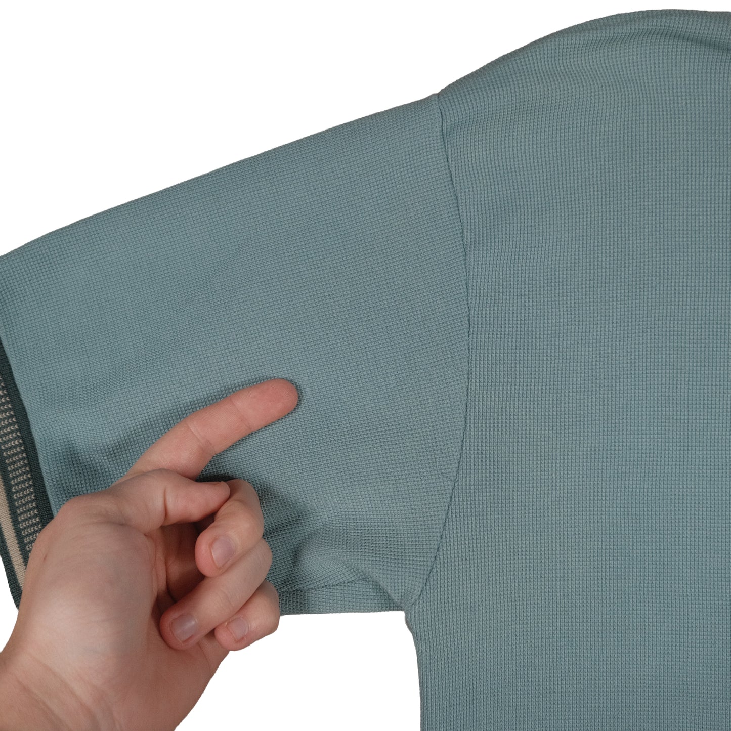 Vintage Wear Guard Waffle Polo Men’s Large Ray Embroidered Blue Excavating Logo