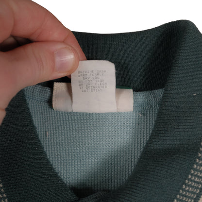 Vintage Wear Guard Waffle Polo Men’s Large Ray Embroidered Blue Excavating Logo