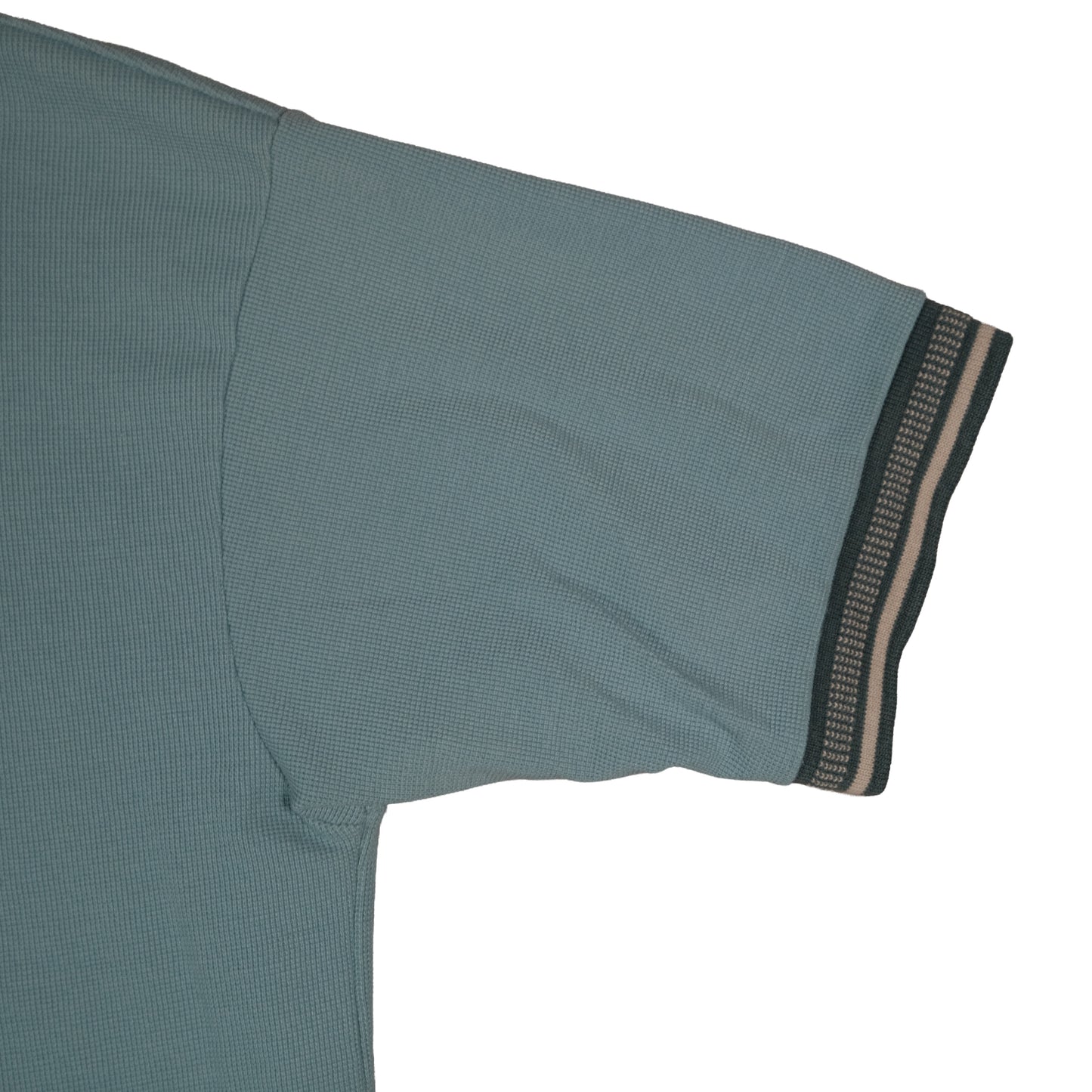 Vintage Wear Guard Waffle Polo Men’s Large Ray Embroidered Blue Excavating Logo