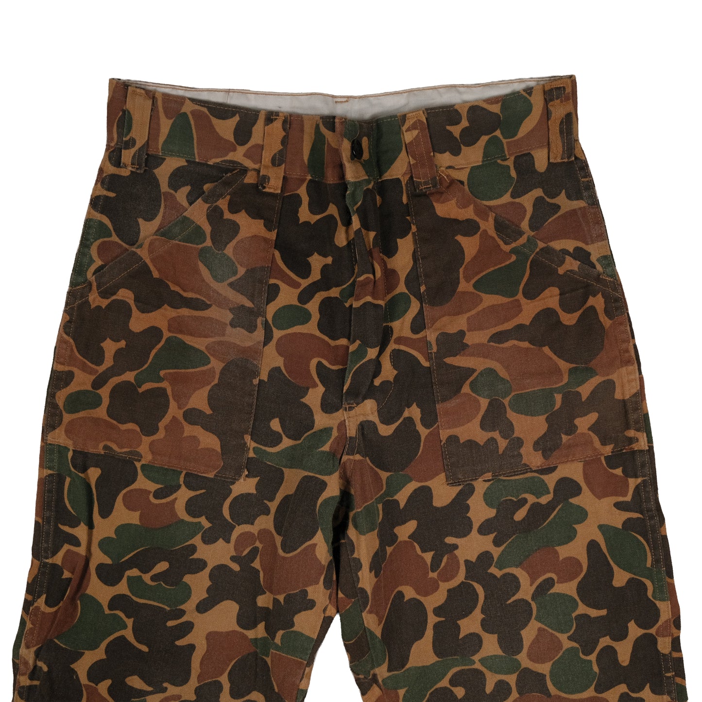 Vintage Sears Sports Center Duck Camo 2-Piece Set Medium 32x30 Frog Skin