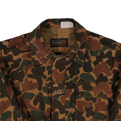 Vintage Sears Sports Center Duck Camo 2-Piece Set Medium 32x30 Frog Skin