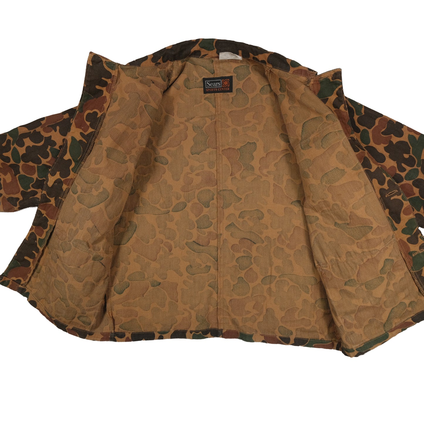Vintage Sears Sports Center Duck Camo 2-Piece Set Medium 32x30 Frog Skin