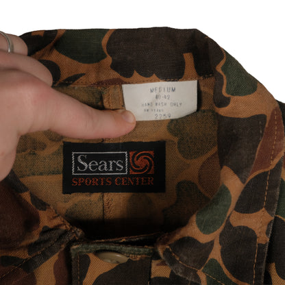 Vintage Sears Sports Center Duck Camo 2-Piece Set Medium 32x30 Frog Skin