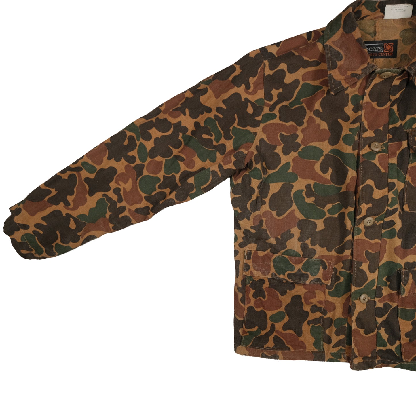 Vintage Sears Sports Center Duck Camo 2-Piece Set Medium 32x30 Frog Skin