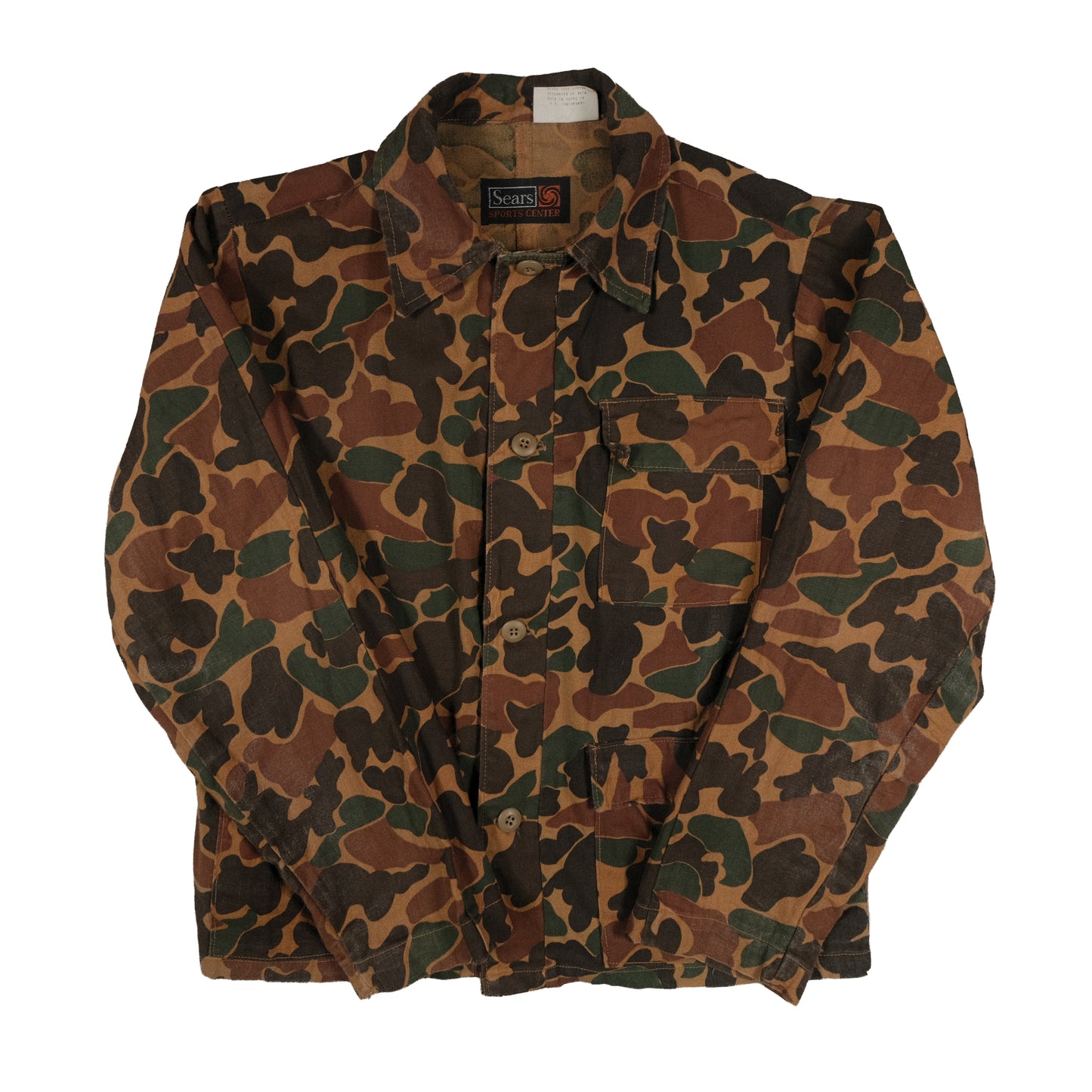 Vintage Sears Sports Center Duck Camo 2-Piece Set Medium 32x30 Frog Skin