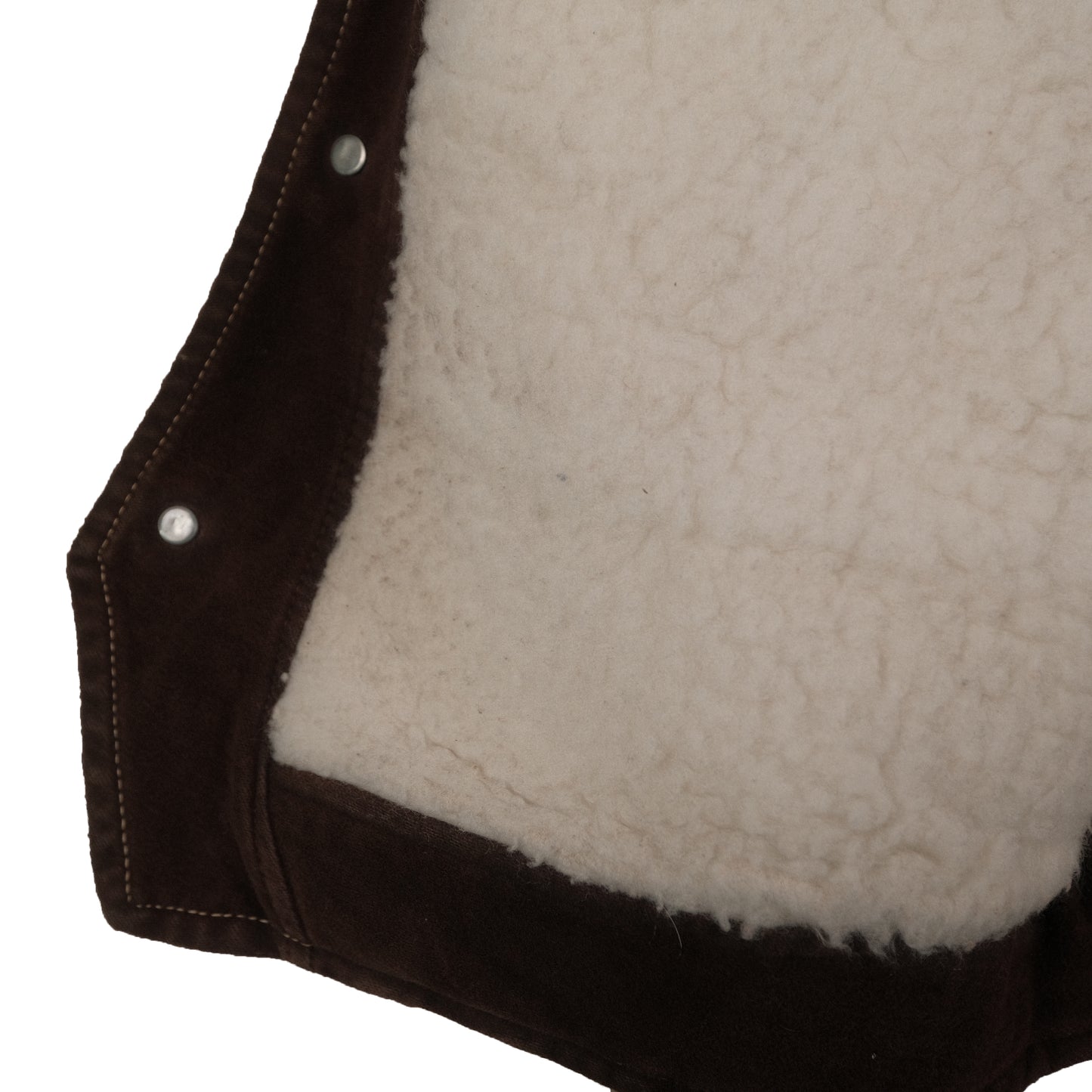 Vintage Lee Rider Sherpa Lined Vest Brown Men’s Large Suede Western Cowboy