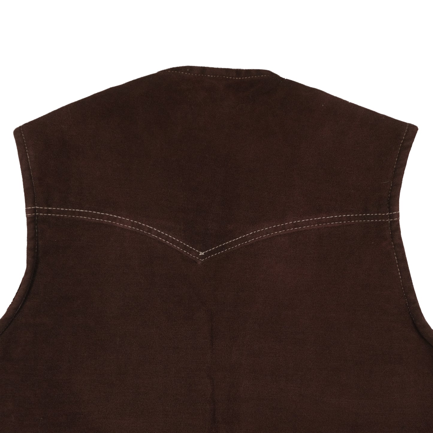 Vintage Lee Rider Sherpa Lined Vest Brown Men’s Large Suede Western Cowboy