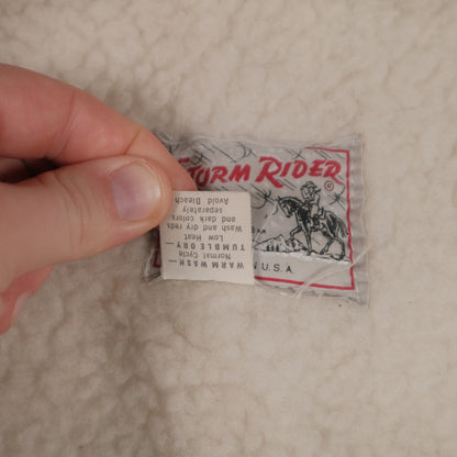 Vintage Lee Rider Sherpa Lined Vest Brown Men’s Large Suede Western Cowboy