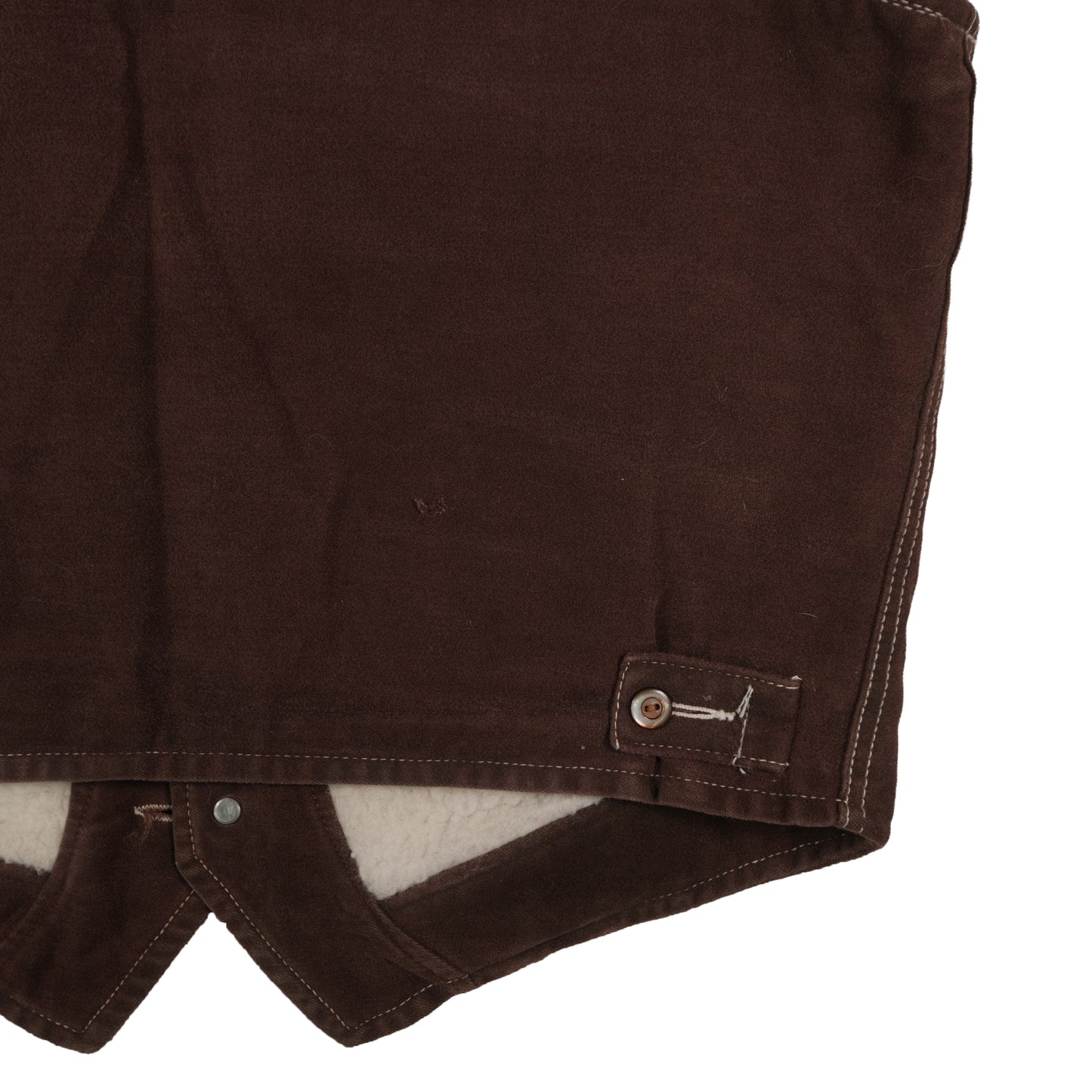 Vintage Lee Rider Sherpa Lined Vest Brown Men’s Large Suede Western Cowboy