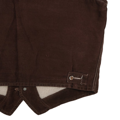 Vintage Lee Rider Sherpa Lined Vest Brown Men’s Large Suede Western Cowboy