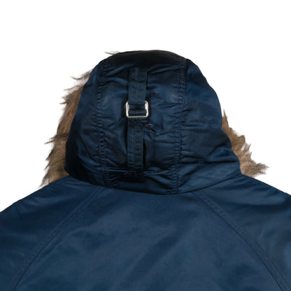 Vintage Sears Outerwear Mid Length Snorkel Parka Navy Blue Men’s Large Jacket