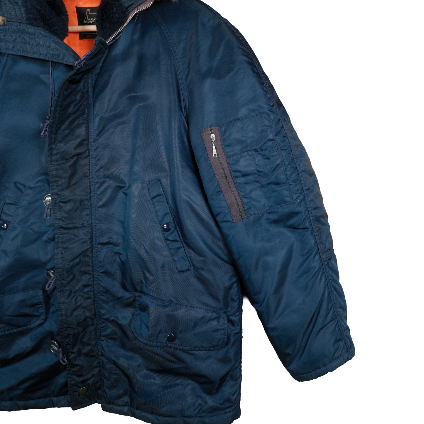 Vintage Sears Outerwear Mid Length Snorkel Parka Navy Blue Men’s Large Jacket