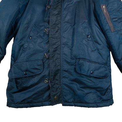 Vintage Sears Outerwear Mid Length Snorkel Parka Navy Blue Men’s Large Jacket