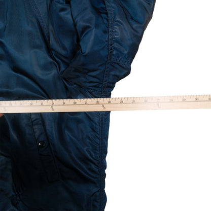 Vintage Sears Outerwear Mid Length Snorkel Parka Navy Blue Men’s Large Jacket
