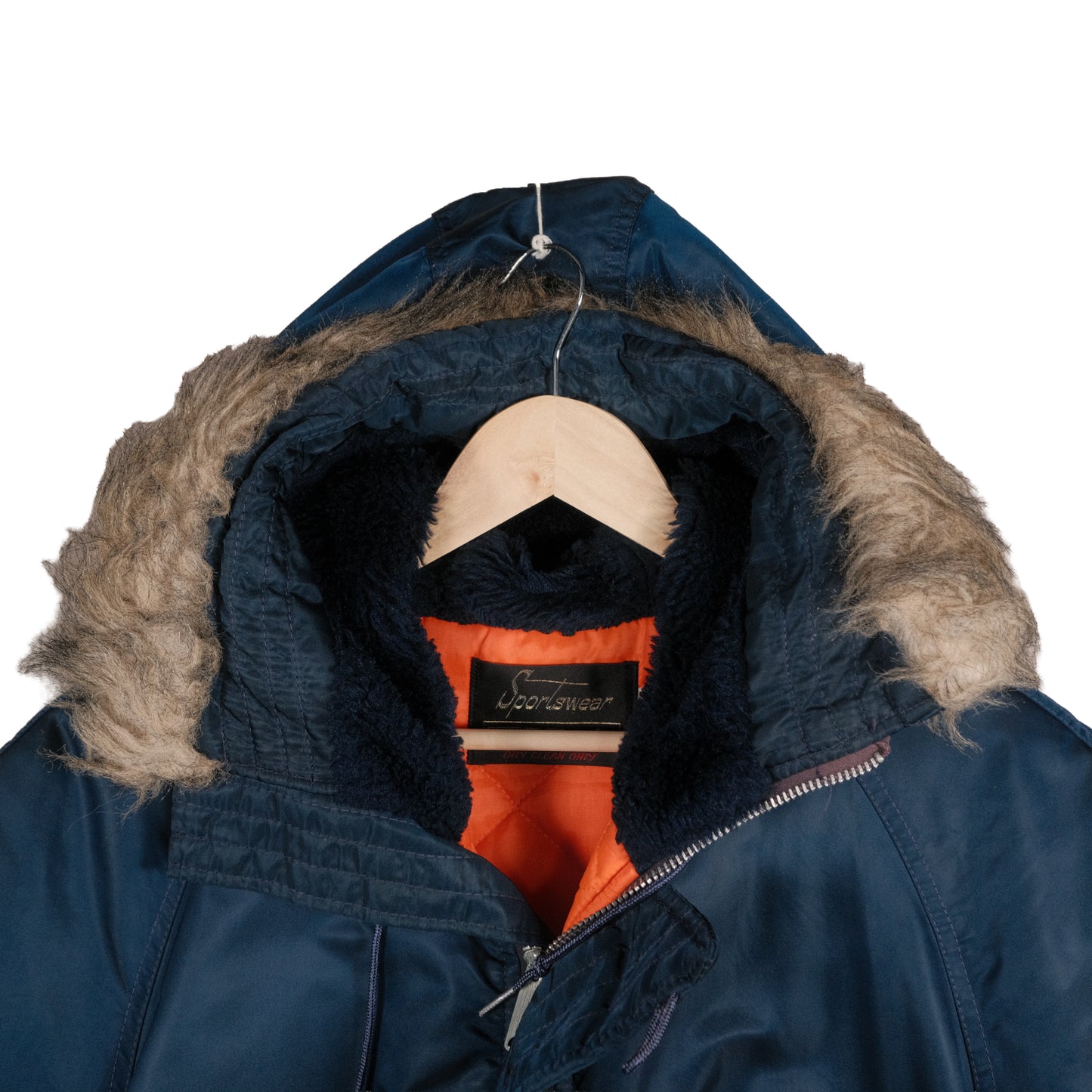 Vintage Sears Outerwear Mid Length Snorkel Parka Navy Blue Men’s Large Jacket