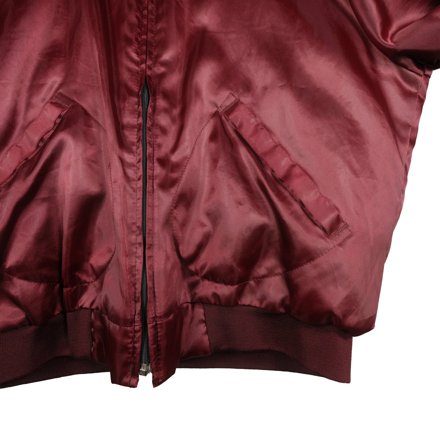 Vintage Pla-Jac By Dunbrooke Satin Jacket Maroon Men’s XL Stable Inn Grand Haven, MI