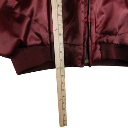 Vintage Pla-Jac By Dunbrooke Satin Jacket Maroon Men’s XL Stable Inn Grand Haven, MI