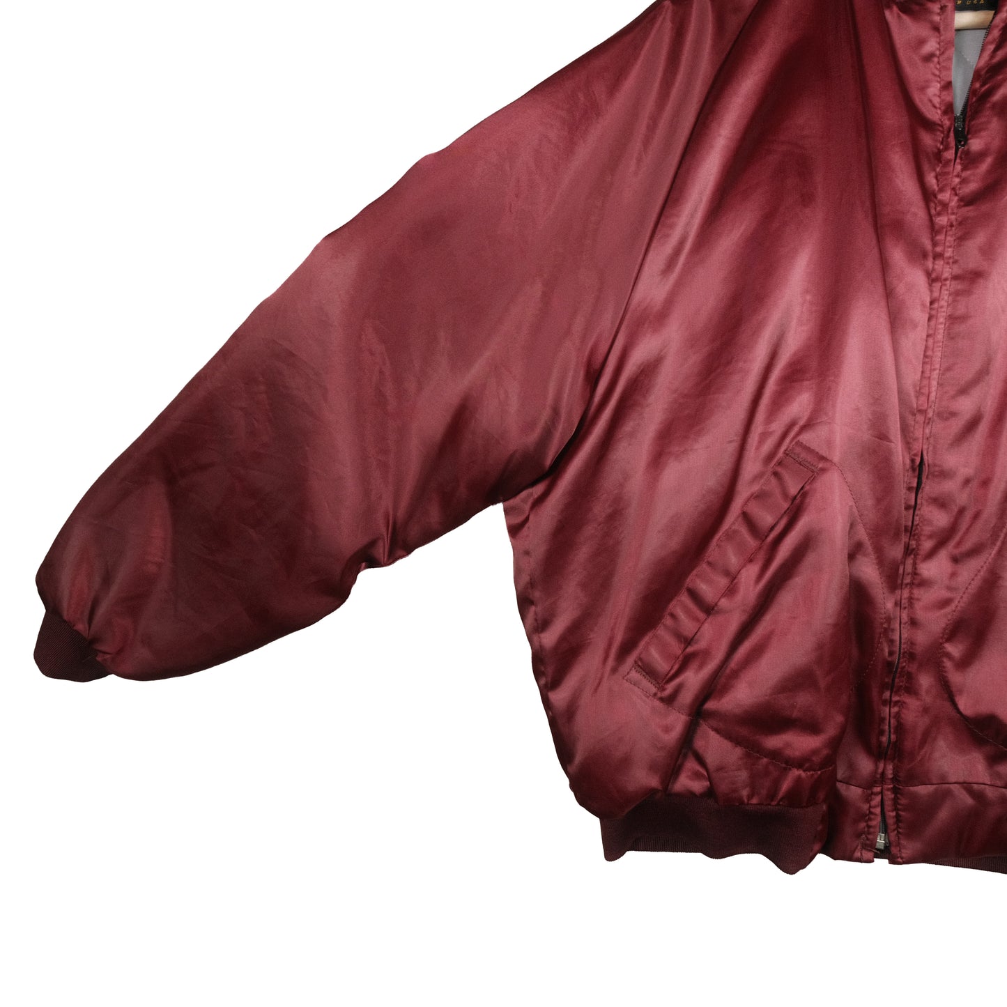 Vintage Pla-Jac By Dunbrooke Satin Jacket Maroon Men’s XL Stable Inn Grand Haven, MI