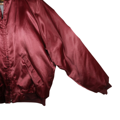 Vintage Pla-Jac By Dunbrooke Satin Jacket Maroon Men’s XL Stable Inn Grand Haven, MI