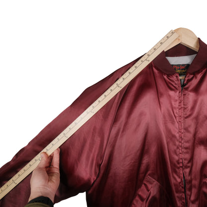 Vintage Pla-Jac By Dunbrooke Satin Jacket Maroon Men’s XL Stable Inn Grand Haven, MI