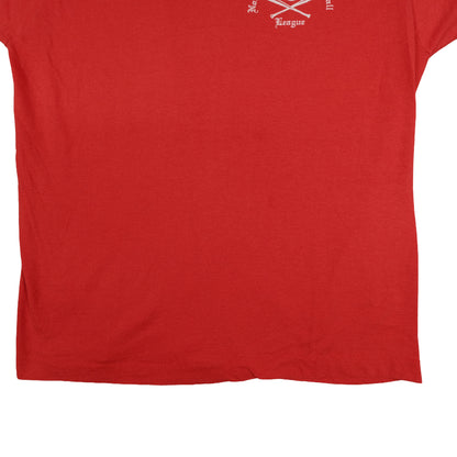 Vintage Screen Stars Adult Small Northview, MI Softball League Red T-Shirt Single Stitch